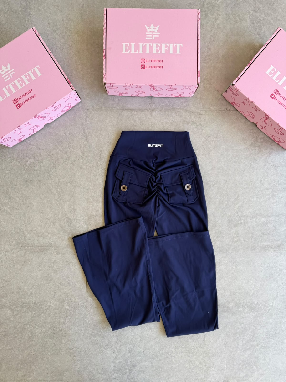 LEGGINGS FLARE BOLSITAS